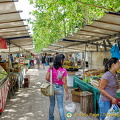 Many stalls were already closed when we visited